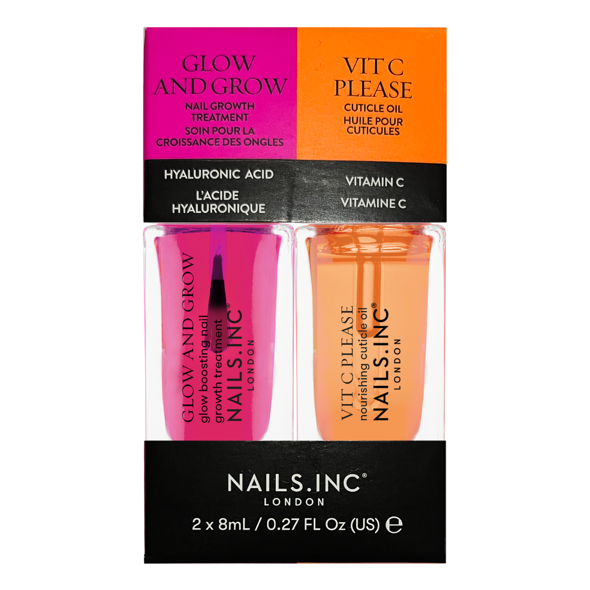 Glow And Grow X Vit C Please Nail Treatment Mini Duo
