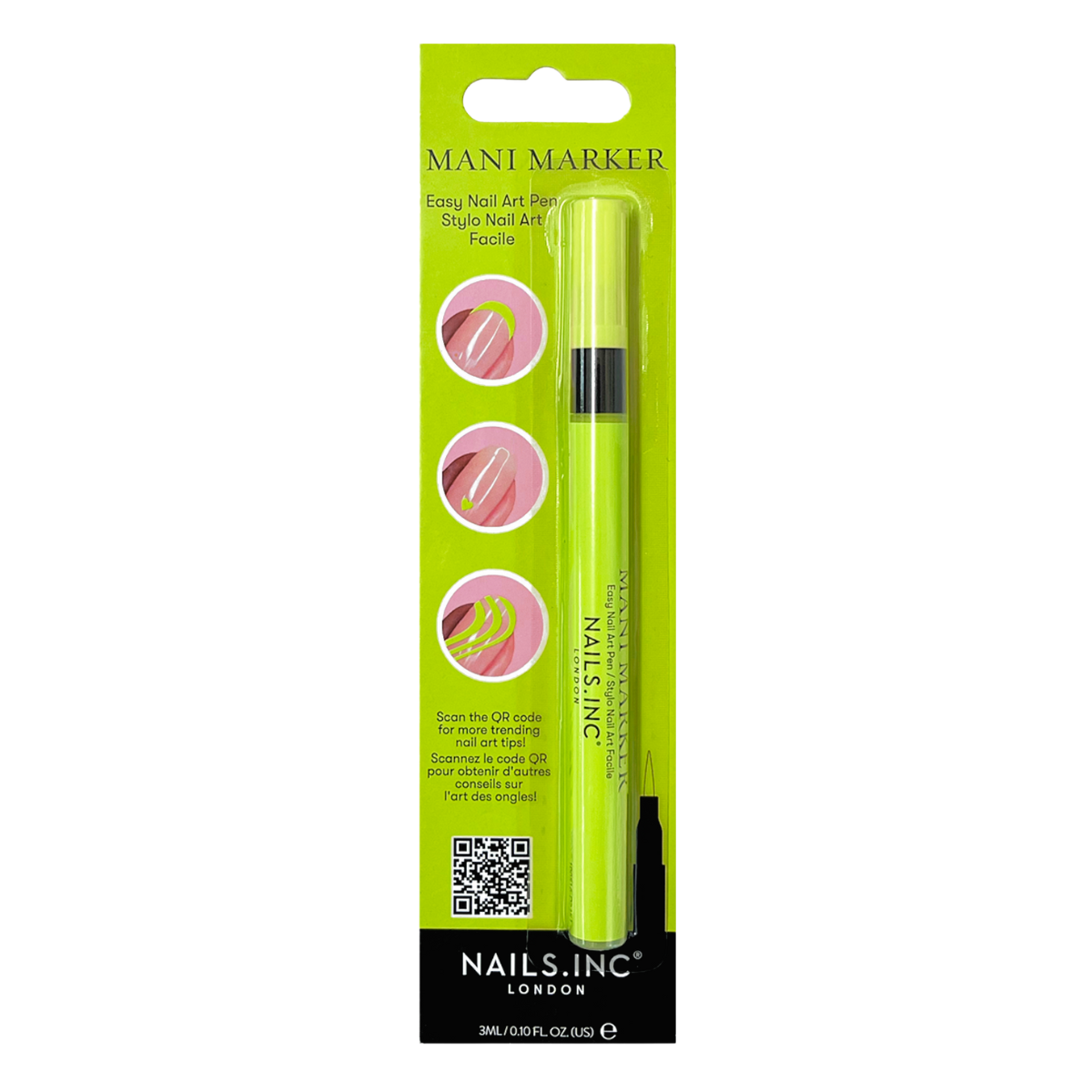 Mani Marker Easy Nail Art Pen - Electric Green Neon