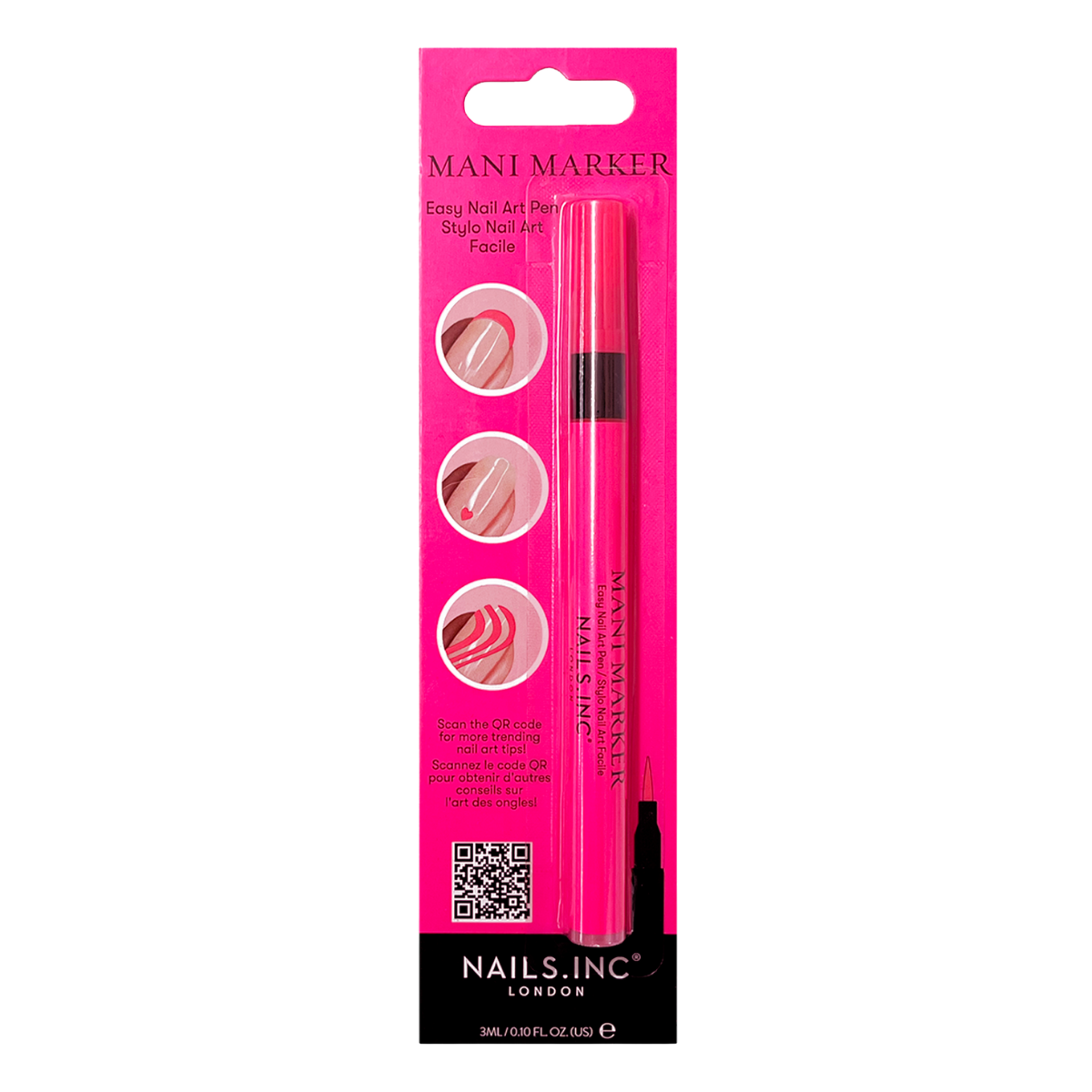 Mani Marker Easy Nail Art Pen - Flamingo Pink Neon