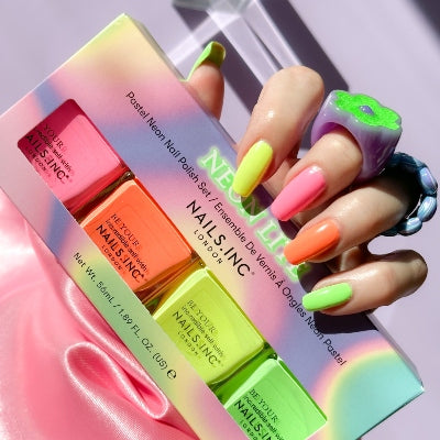 NEON LITE - TRY ALL NEW PASTEL NEON SHADES IN THIS ELECTRIC SUMMER NAIL POLISH SET