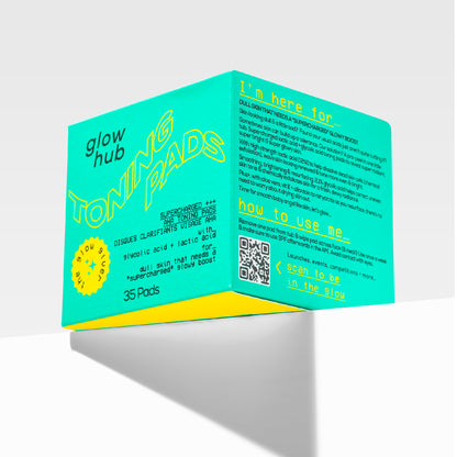 The Glow Giver Supercharged AHA Toner Pads