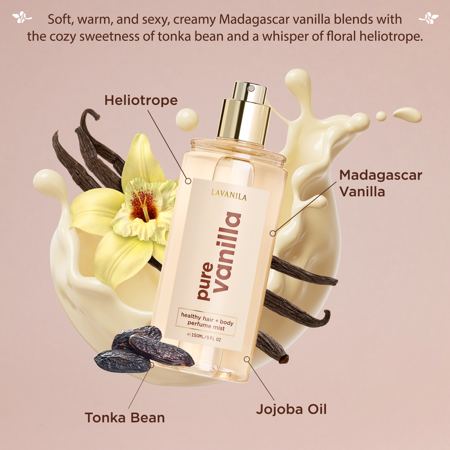 Healthy Hair and Body Mist 150 ml - Pure Vanilla