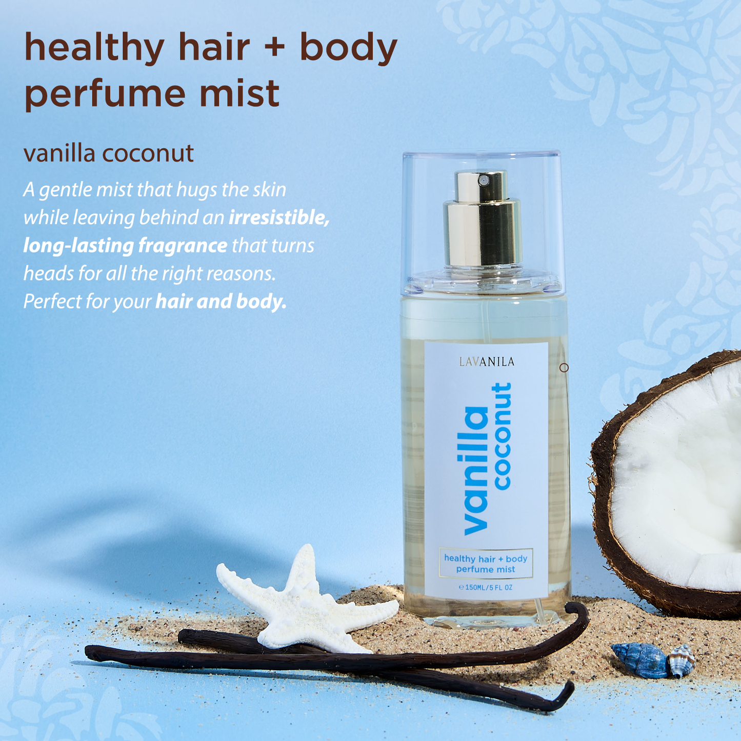 Healthy Hair and Body Mist 150 ml - Vanilla Coconut