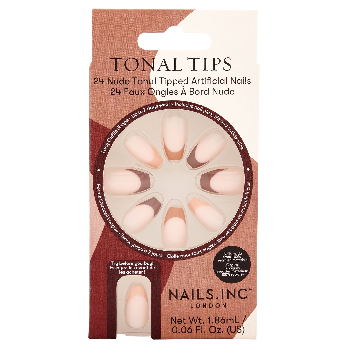 Artificial Nails - Tonal Tips